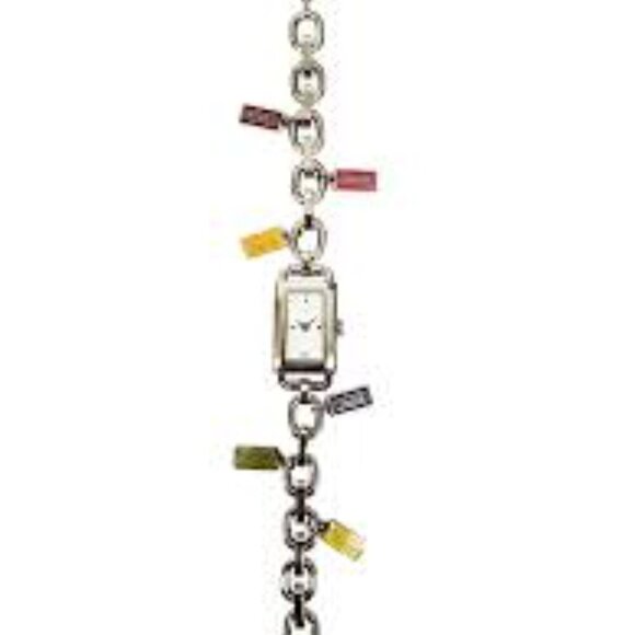 Coach 14500505 Silver Charm Bracelet Women Watch - Picture 1 of 6